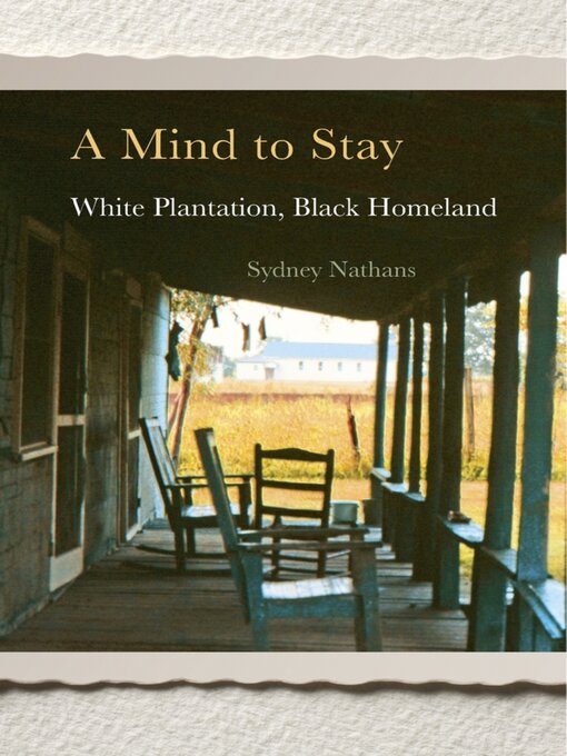 Title details for A Mind to Stay by Sydney Nathans - Available